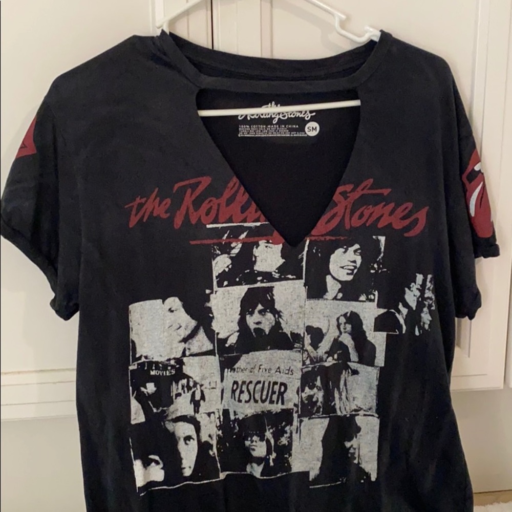 Rolling Stones women’s band graphic tee